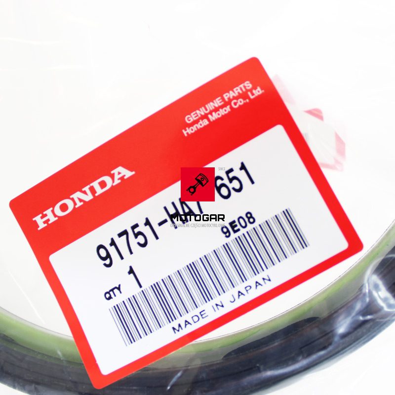 91751HA7651 Uszczelniacz przedniego bębna hamulcowego Honda TRX 300 350 400