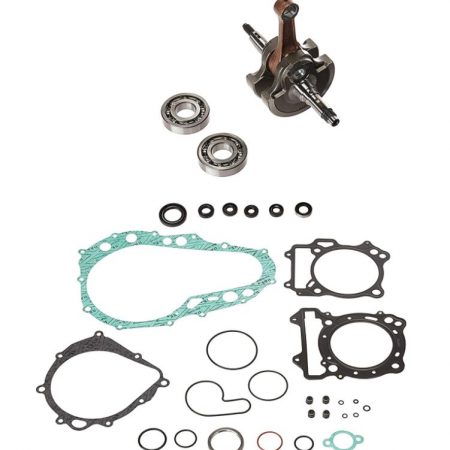 2022/12 ZESTAW NAPRAWCZY DOŁU SILNIKA ARCTIC CAT 400 DVX '04-'08, KAWASAKI KFX 400 '03-'06, SUZUKI LT-Z 400 '03-'08 (WAŁ KORBOWY, ŁOŻYSKA, USZCZELNIACZE, USZCZELKI) HOT RODS