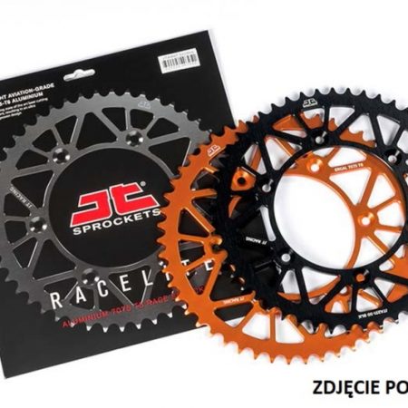 ZĘBATKA TYLNA 4588 38 ALUMINIOWA RACELITE YAMAHA YFZ 450R '09-'19, YFM 250/350/450/700 RAPTOR (458838JTA) (JTR1857.38) (ŁAŃC. 520) KOLOR CZARNY JT