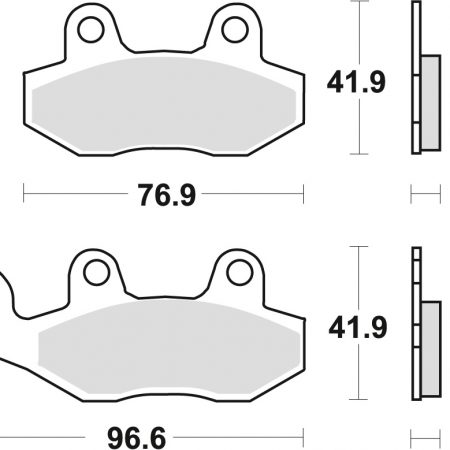 KLOCKI HAMULCOWE KH135 KH214 SINTER OFFROAD APRILIA SX 125 '18-, HONDA NSR 150 02-, KAWASAKI KLX 125 10-13, KDX 250 90-94, KLX 250 09-17, KLF 300 89-07, YAMAHA WR 125 91-97, TT 350 91-95, XTZ 750 89-97, PRZÓD/TYŁ TRW LUCAS