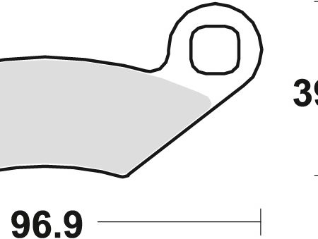 KLOCKI HAMULCOWE KH159 ORGANIC POLARIS OUTLAW 450 08-10, SPORTSMAN 500 '08-, SPORTSMAN 600 / 700 02-06, SPORTSMAN 800 05-11, RANGER 800 '08-, PRZÓD/TYŁ TRW LUCAS