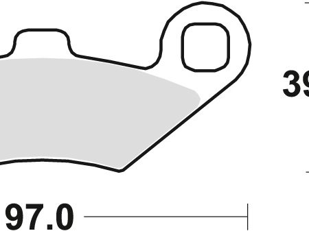 KLOCKI HAMULCOWE KH159 SINTER OFFROAD POLARIS SPORTSMAN 400 98-, SCRAMBLER 500 01-10, SPORTSMAN 700 / 800 07-09, PRZÓD/TYŁ TRW LUCAS