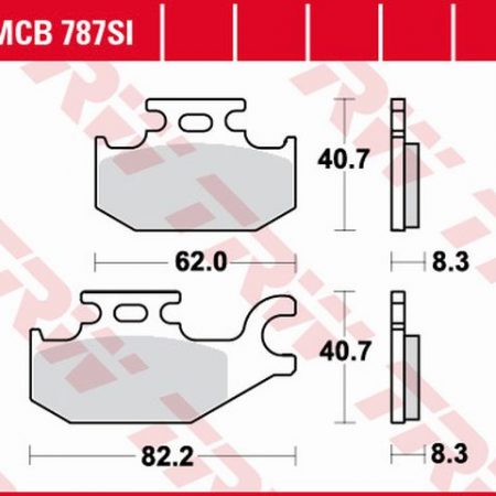 KLOCKI HAMULCOWE KH413 SINTER OFFROAD SUZUKI LTA / LTF 400 08-, LTA 450 06-12, LTA 500 09-, LTA 700 05-07, LTA 750 08-, PRZÓD TRW LUCAS