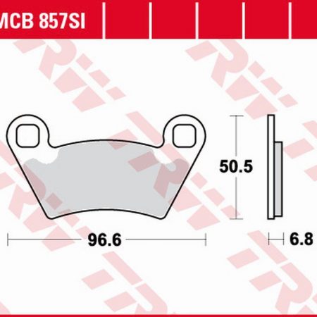 KLOCKI HAMULCOWE KH354 SINTER OFFROAD POLARIS RANGER 700 4X4/6X4/6X6 '06-'09, RANGER 800 '10-'12, RANGER 900 '11-, GEM 1400 '10-, TYŁ TRW LUCAS ZF