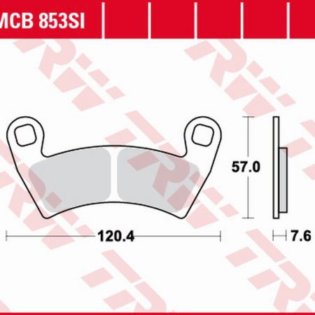 KLOCKI HAMULCOWE KH452 SINTER OFFROAD POLARIS RANGER 400 '10-, 500 '08-, 700 '08-'09, 800 '10-, 900 '11-, GENERAL 1000 '16-, GEM 1400 '10-, MAGNUM 700 '08-, PRZÓD TRW LUCAS ZF